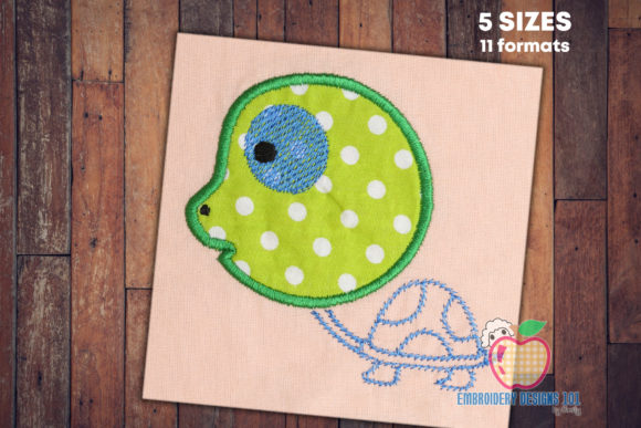 Big Turtle Head Applique Design Review