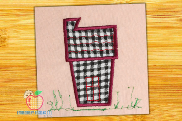 Cartoon House Applique Review for Business Use