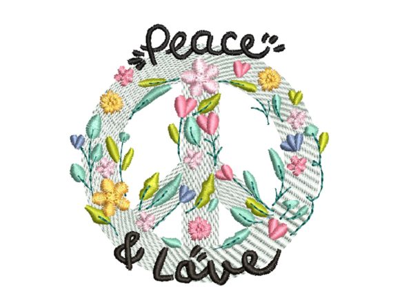 Peace and Love Embroidery Design Review